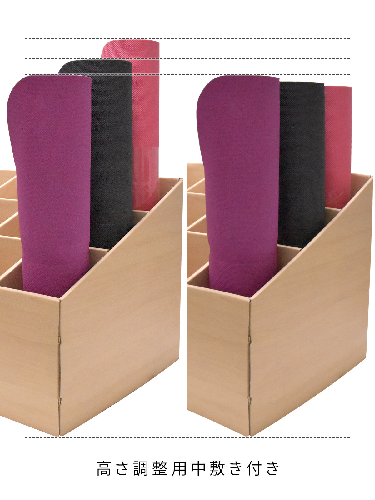 Manduka ヨガマットボックス ディスプレイ 什器 12本 組み立て式 ※別途個別送料