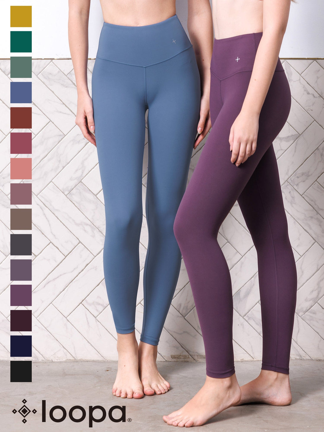 [Loopa] ルーパ デイリーヨガレギンス daily yoga leggings / ヨガパンツ ボトムス ヨガウェア 22FW-Puravida! プラヴィダ　ヨガ ピラティス フィットネスショップ