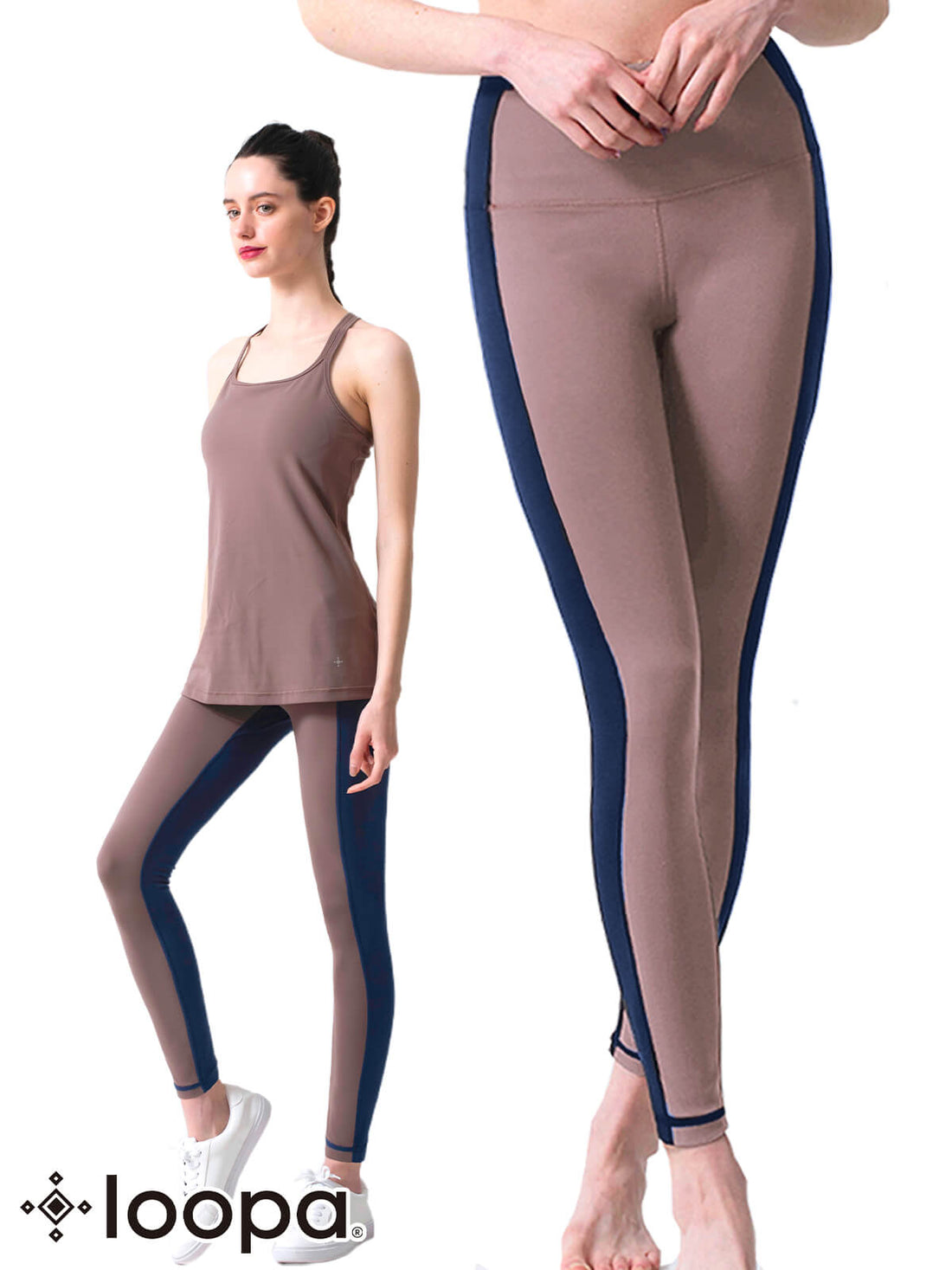 [Loopa] ルーパ デイリーヨガレギンス（バイカラー）daily yoga leggings bicolor ヨガパンツ/ ヨガウェア 22SS [SOFF]