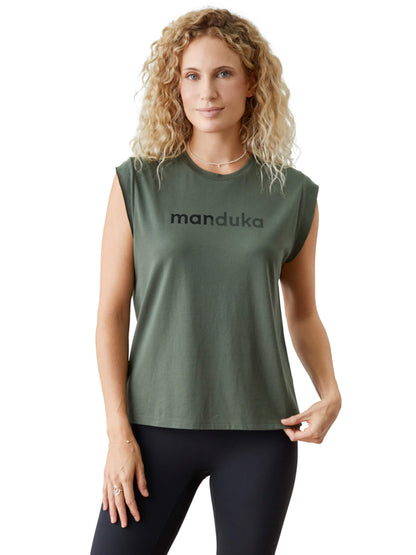 [Manduka] ウォリアー Tシャツ／マンドゥカ レディース ヨガウェア トップス ノースリーブ W Warrior Tee-Puravida! プラヴィダ　ヨガ ピラティス フィットネスショップ