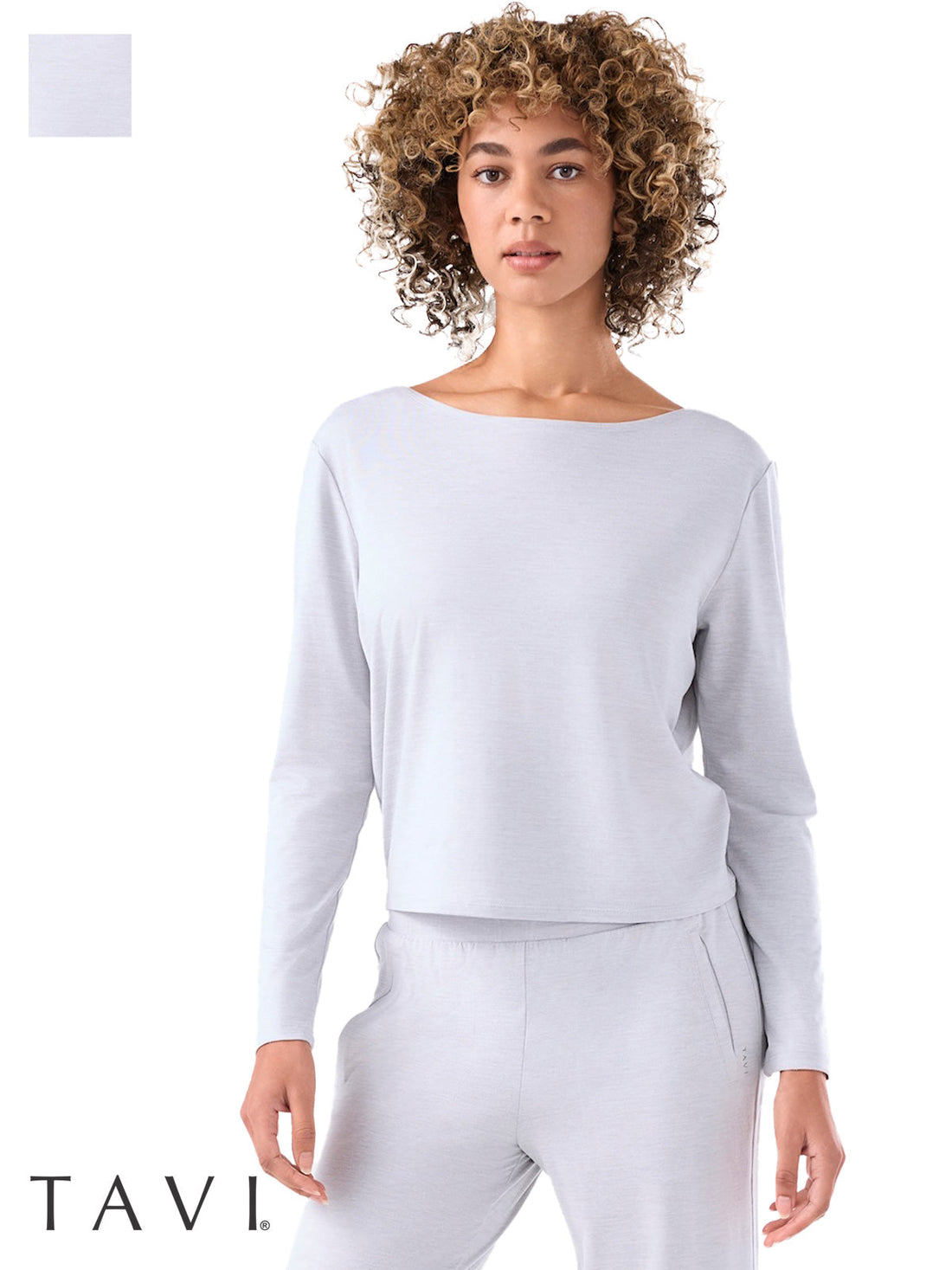 [TAVI by TOESOX] Brushed Tec Knit Long Sleeve Top / Tabi Women&