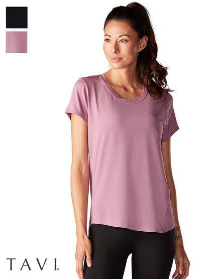 70%OFF[SALE][TAVI] キャップ スリーブ Tシャツ Cap Sleeve Tee／ヨガ トップス ピラティス 吸汗 速乾 半袖 TOESOX [DRT] SOFF