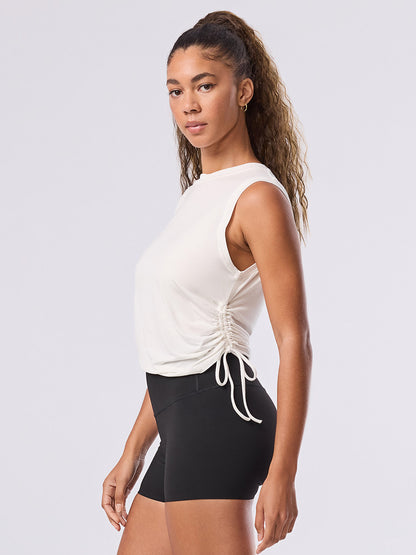 60%OFF[SALE][TAVI by TOESOX] Crop Side Tie Tank/Yoga Tops Pilates Tank Sweat Wicking Quick Drying [DRT] SOFF