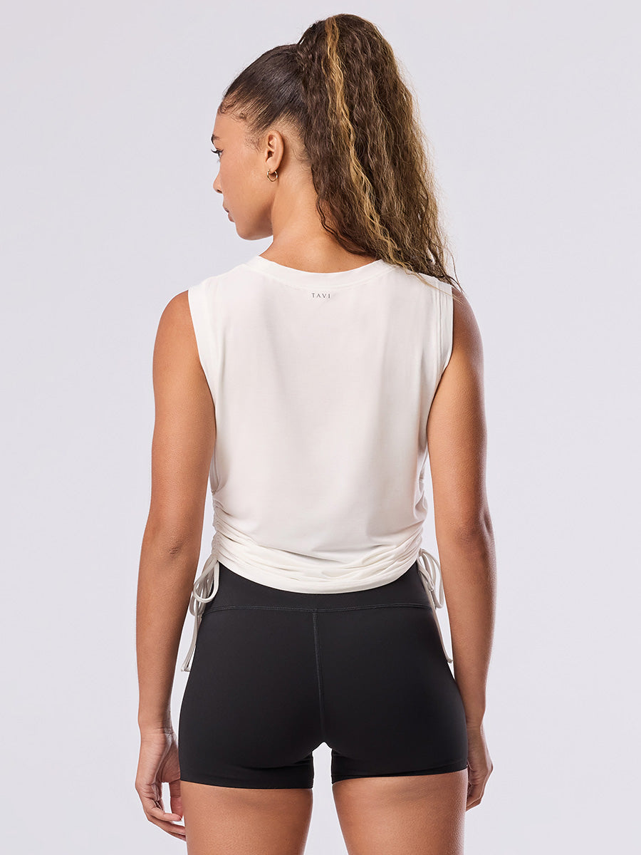 60%OFF[SALE][TAVI by TOESOX] Crop Side Tie Tank/Yoga Tops Pilates Tank Sweat Wicking Quick Drying [DRT] SOFF