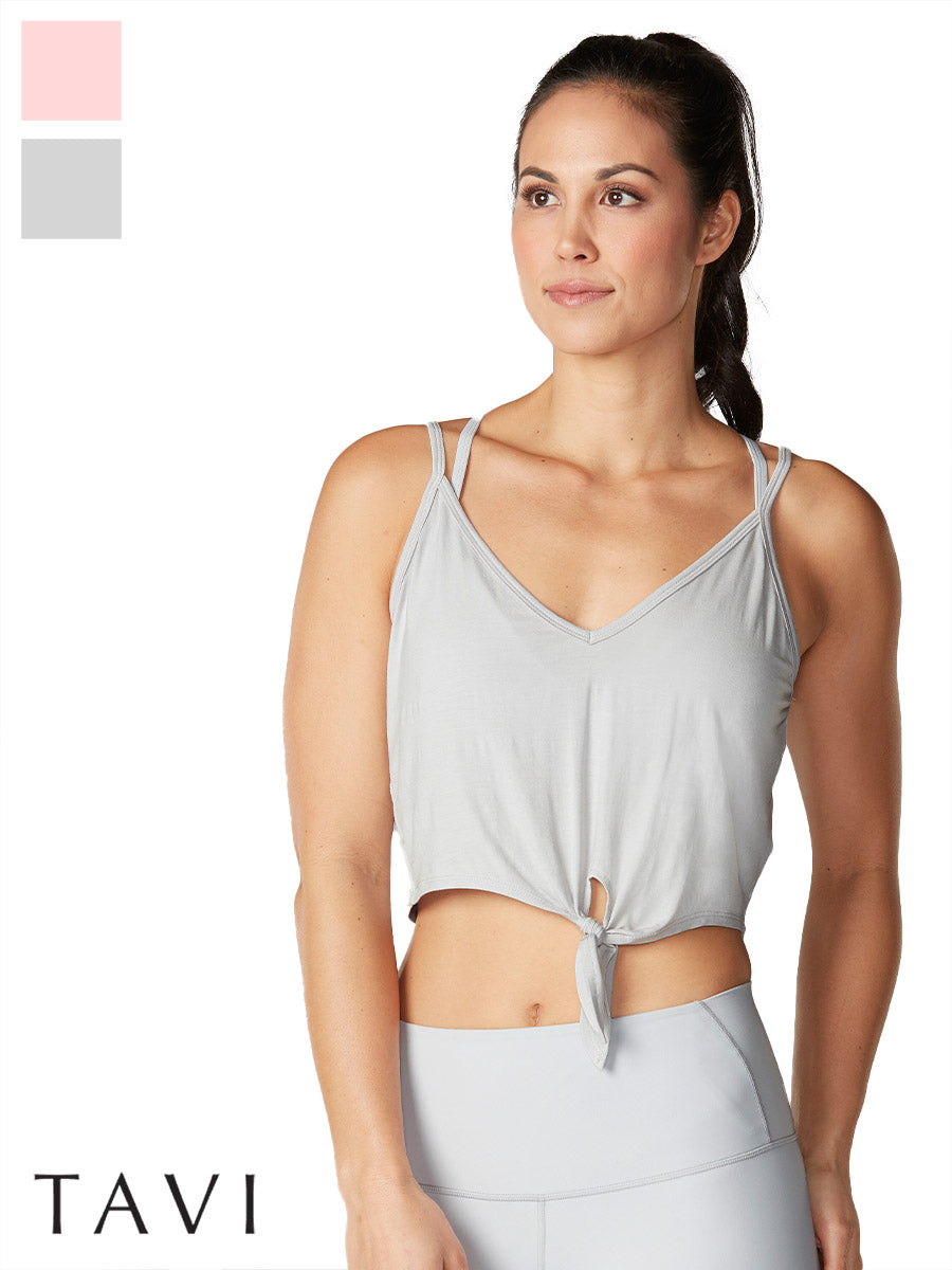 77%OFF[SALE][TAVI] タイフロント タンク ／ Tie Front Tank ヨガ トップス ピラティス タンク 吸汗 速乾 TOESOX [DRT] SOFF