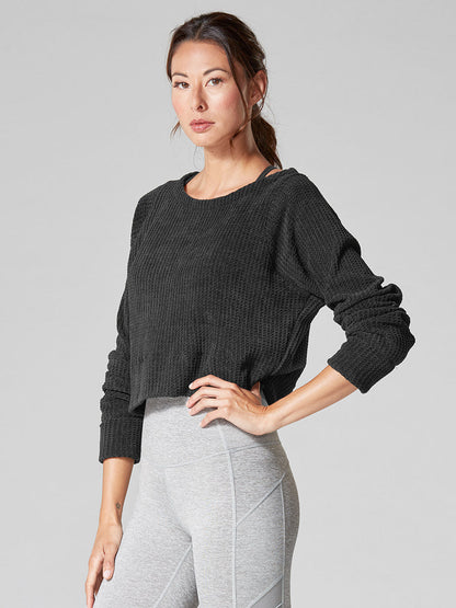 60%OFF[SALE][TAVI by TOESOX] ウォームアップセーター ／ Warm Up Sweater ヨガ トップス ピラティス 長袖 防寒[DRT] SOFF