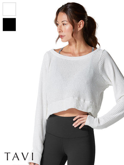 60%OFF[SALE][TAVI by TOESOX] ウォームアップセーター ／ Warm Up Sweater ヨガ トップス ピラティス 長袖 防寒[DRT] SOFF