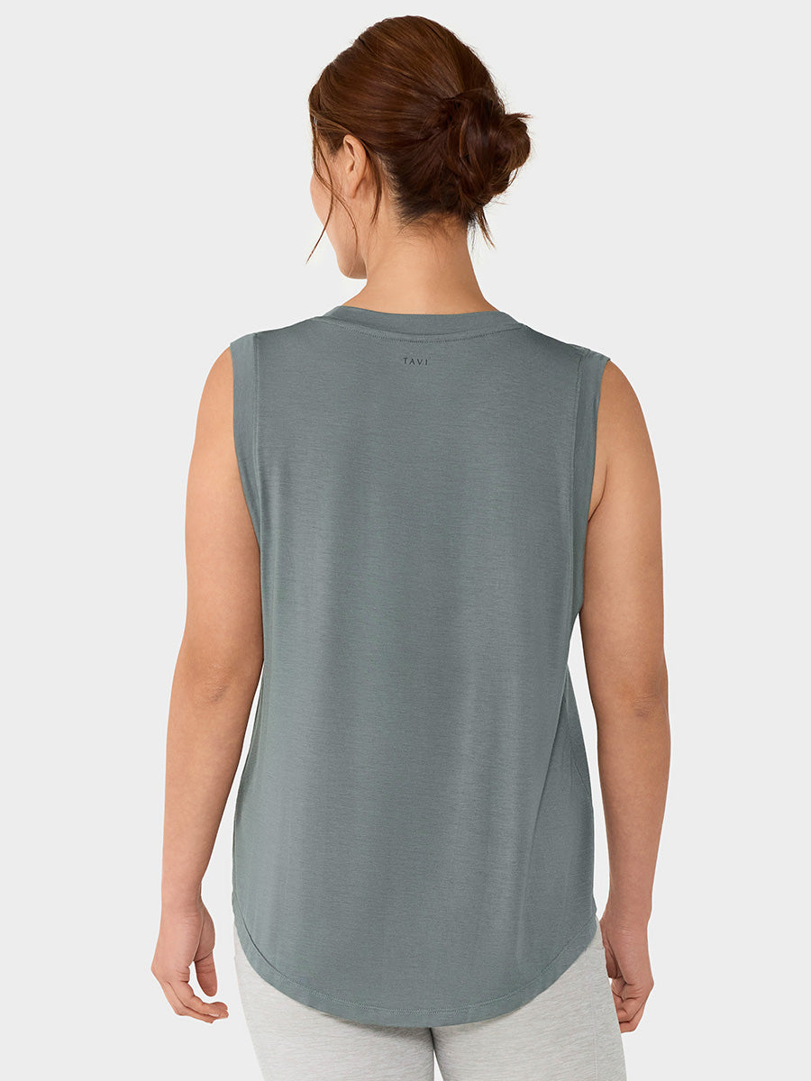 [TAVI by ToeSox] Crop T-shirt CROP TEE / Yoga tops Pilates cropped length breathable