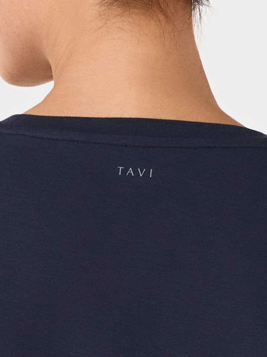 [TAVI] モーション Tee タビ レディース  トップス 半袖 ショート丈 クルーネック 26SS TOESOX