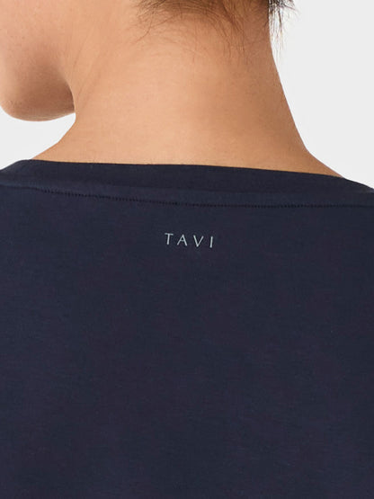 [TAVI] モーション Tee タビ レディース  トップス 半袖 ショート丈 クルーネック 26SS TOESOX