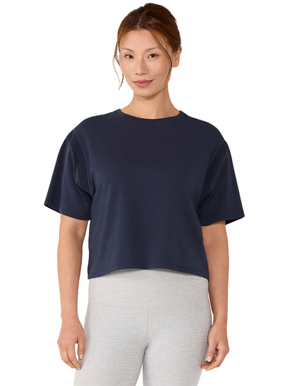 [TAVI] モーション Tee タビ レディース  トップス 半袖 ショート丈 クルーネック 26SS TOESOX