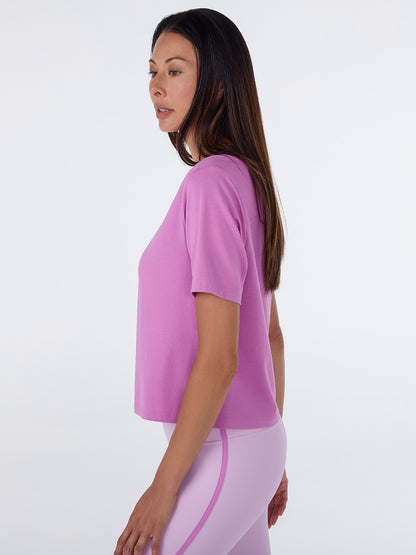 [TAVI] ワイド スクープネック Tee Wide Scoop N Tee タビ レディース  トップス 半袖 ショート丈 クルーネック 26FW_D1