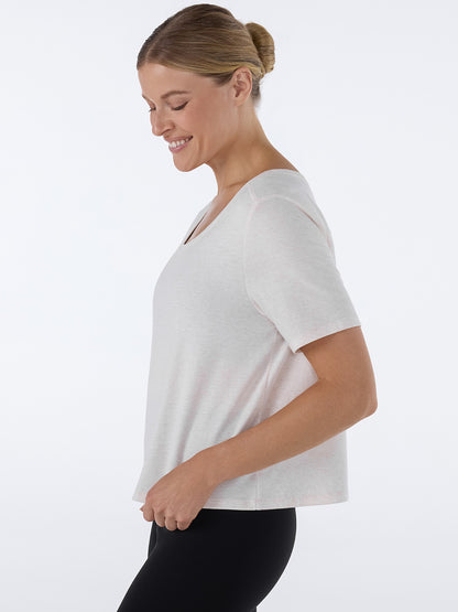 [TAVI] ワイド スクープネック Tee Wide Scoop N Tee タビ レディース  トップス 半袖 ショート丈 クルーネック 26FW_D1
