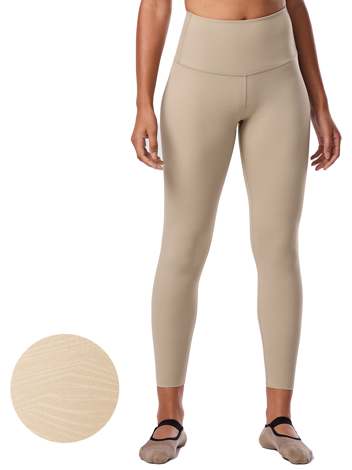 [TAVI] ハイウエスト 7分丈 レギンス HIGH WAISTED LEGGINGS／ヨガ ボトムス ピラティス ヨガパンツ 美脚 美尻 体型カバー TOESOX  26SS_D1