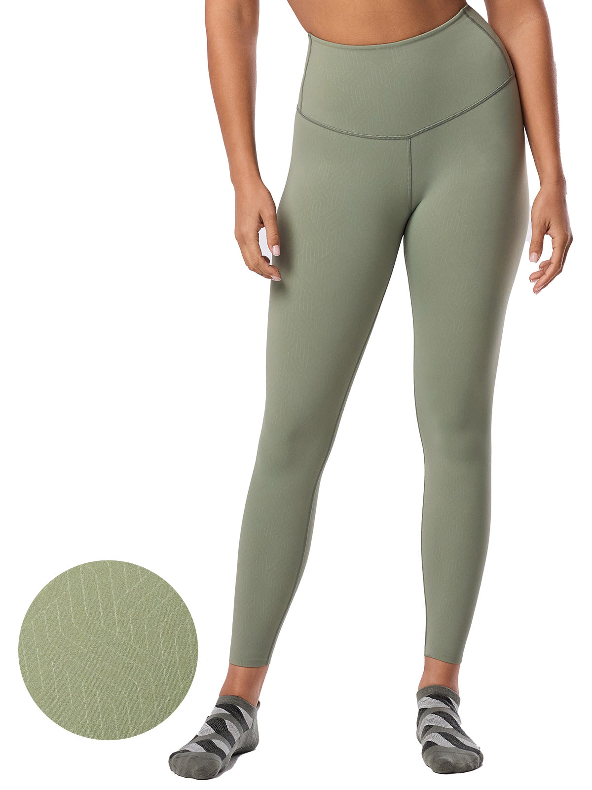 [TAVI] ハイウエスト 7分丈 レギンス HIGH WAISTED LEGGINGS／ヨガ ボトムス ピラティス ヨガパンツ 美脚 美尻 体型カバー TOESOX  26SS_D1