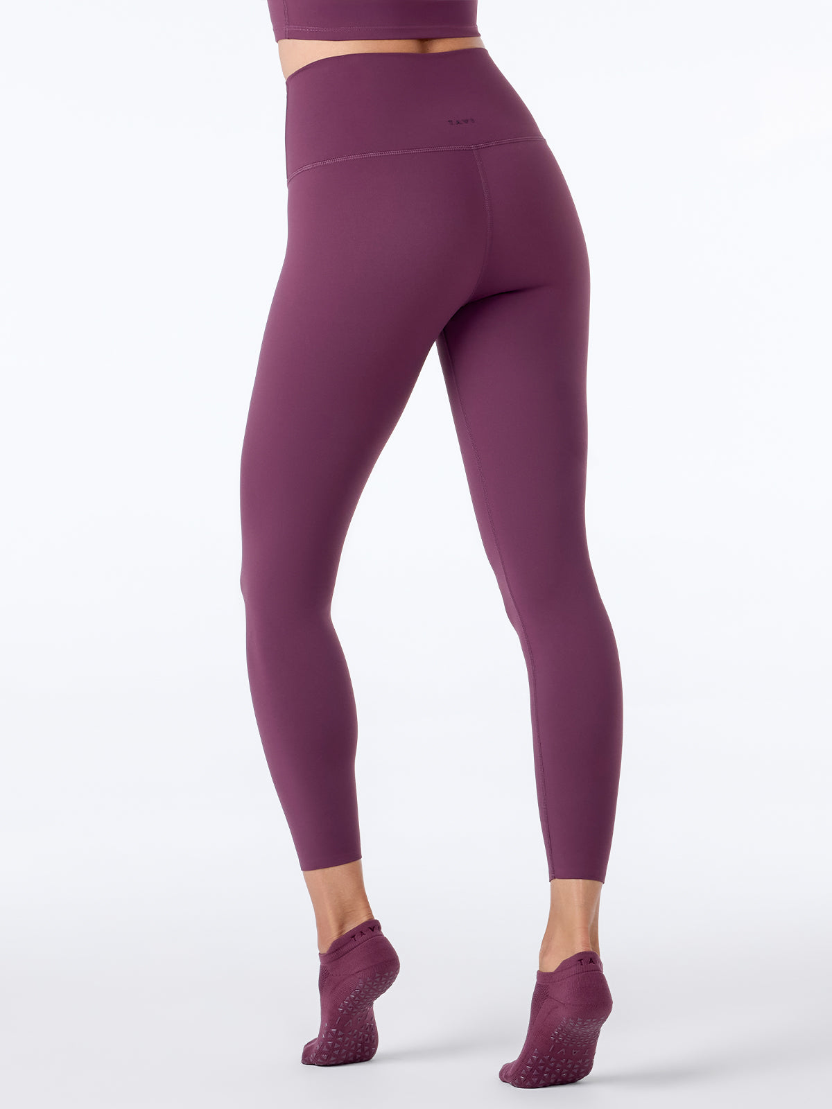 [TAVI] ハイウエスト 7分丈 レギンス HIGH WAISTED LEGGINGS／ヨガ ボトムス ピラティス ヨガパンツ 美脚 美尻 体型カバー TOESOX  26FW_D2