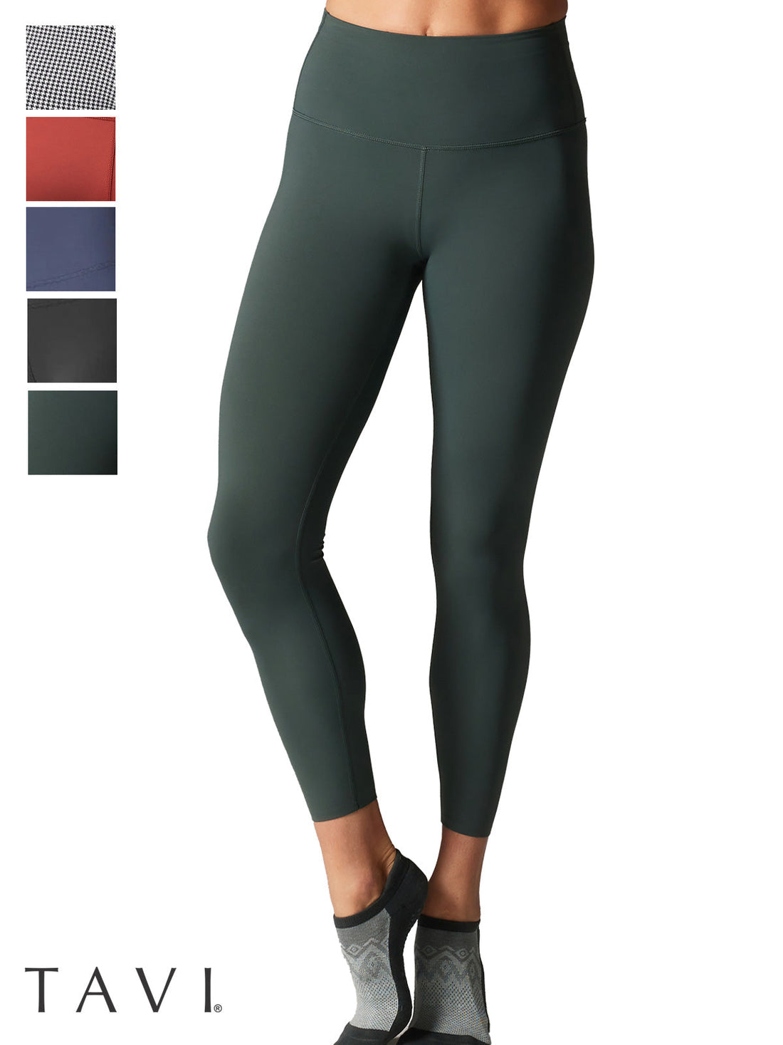 [TAVI by ToeSox] ハイウエスト 7分丈 レギンス HIGH WAISTED LEGGINGS／ヨガ ボトムス ピラティス ヨガパンツ 美脚 美尻 体型カバー 24FW-Puravida! プラヴィダ　ヨガ ピラティス フィットネスショップ