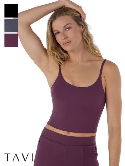 [TAVI] キャミ ブラ CAMI BRA／ ヨガ トップス カップ付 キャミソール ピラティス ブラレット ヨガウエア 26FW_D2