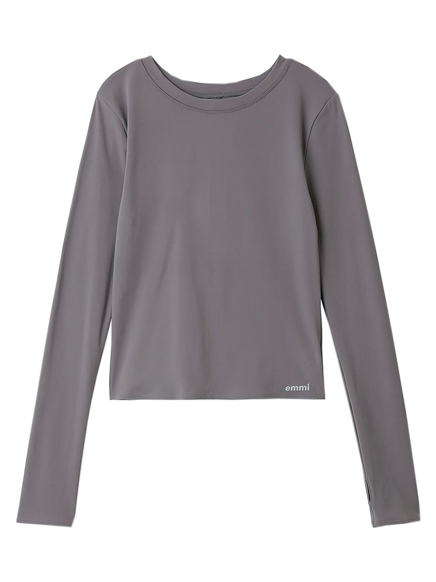 [emmi] サステナレッチ プルオーバー エミ レディース ヨガウェア ヨガトップス サスティナブル Tシャツ / 23FW 14WCT234208-Puravida! プラヴィダ　ヨガ ピラティス フィットネスショップ