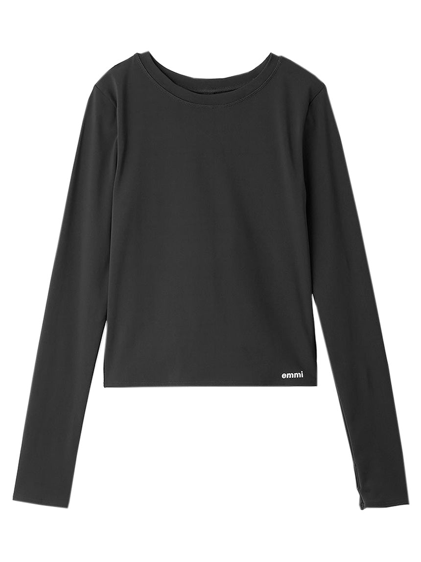 [emmi] サステナレッチ プルオーバー エミ レディース ヨガウェア ヨガトップス サスティナブル Tシャツ / 23FW 14WCT234208-Puravida! プラヴィダ　ヨガ ピラティス フィットネスショップ