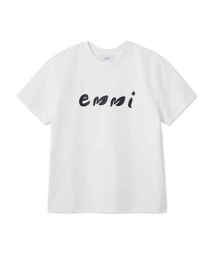 [emmi WELLNESS &amp;TRAINING] ペイントemmiロゴシャツ エミ レディース スポーツウェア Tシャツ 半袖 接触冷感 / 25SS 13WCT252050