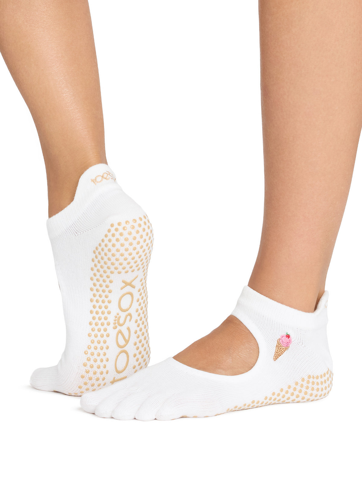 [ToeSox] Bellarina ベラリナ（Full-Toe／つま先あり） グリップ ソックス ／ ヨガ ピラティス 滑り止め付 靴下 26FW_D2