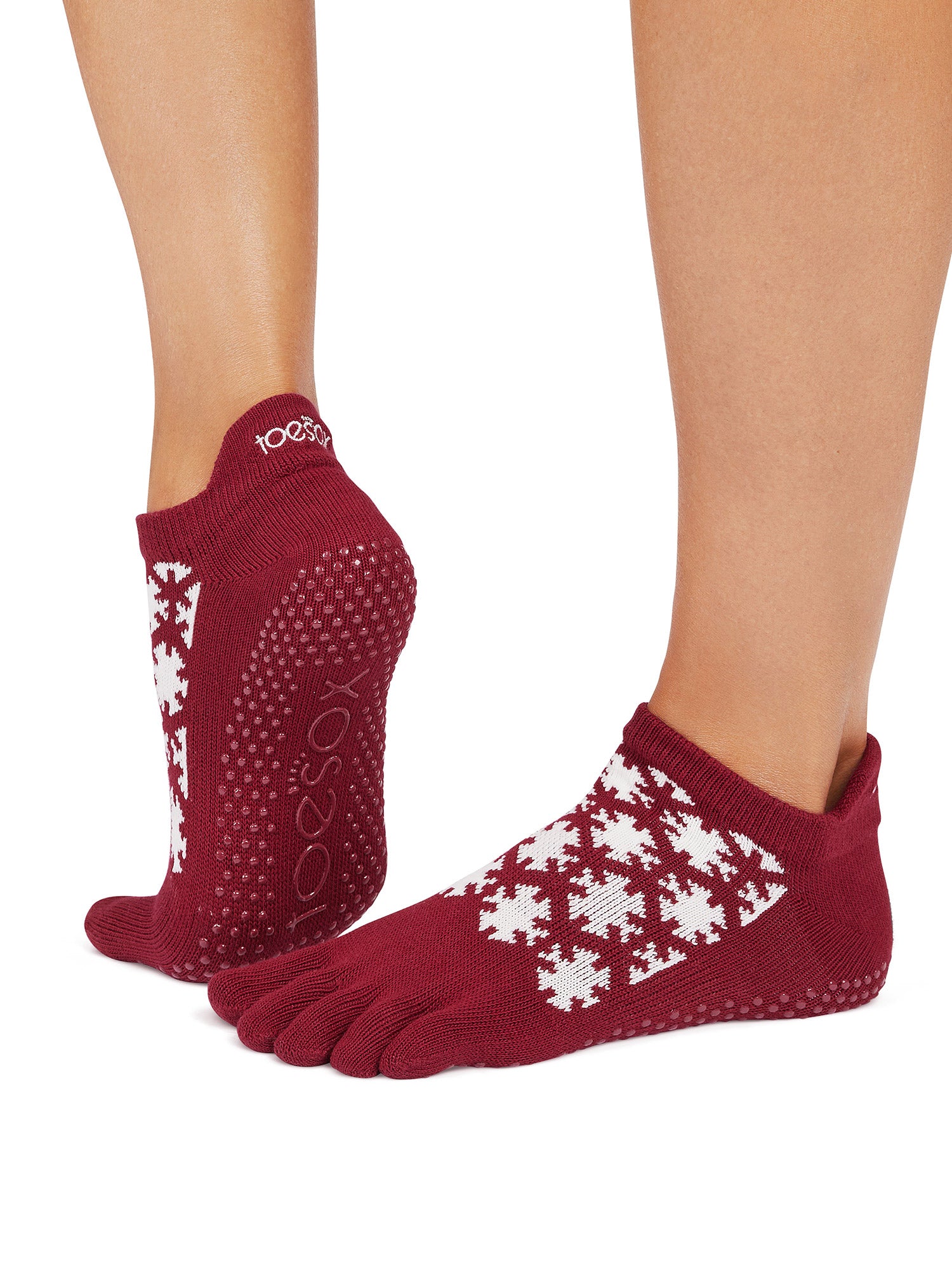 [ToeSox] Low Rise (Full-Toe) Grip Socks / Yoga Pilates Anti-Slip Socks 25SS_D2