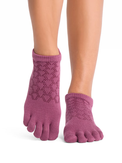 [ToeSox] Low Rise ローライズ（Full-Toe／つま先あり） グリップ ソックス ／ ヨガ ピラティス 滑り止め付 靴下 26FW_D2