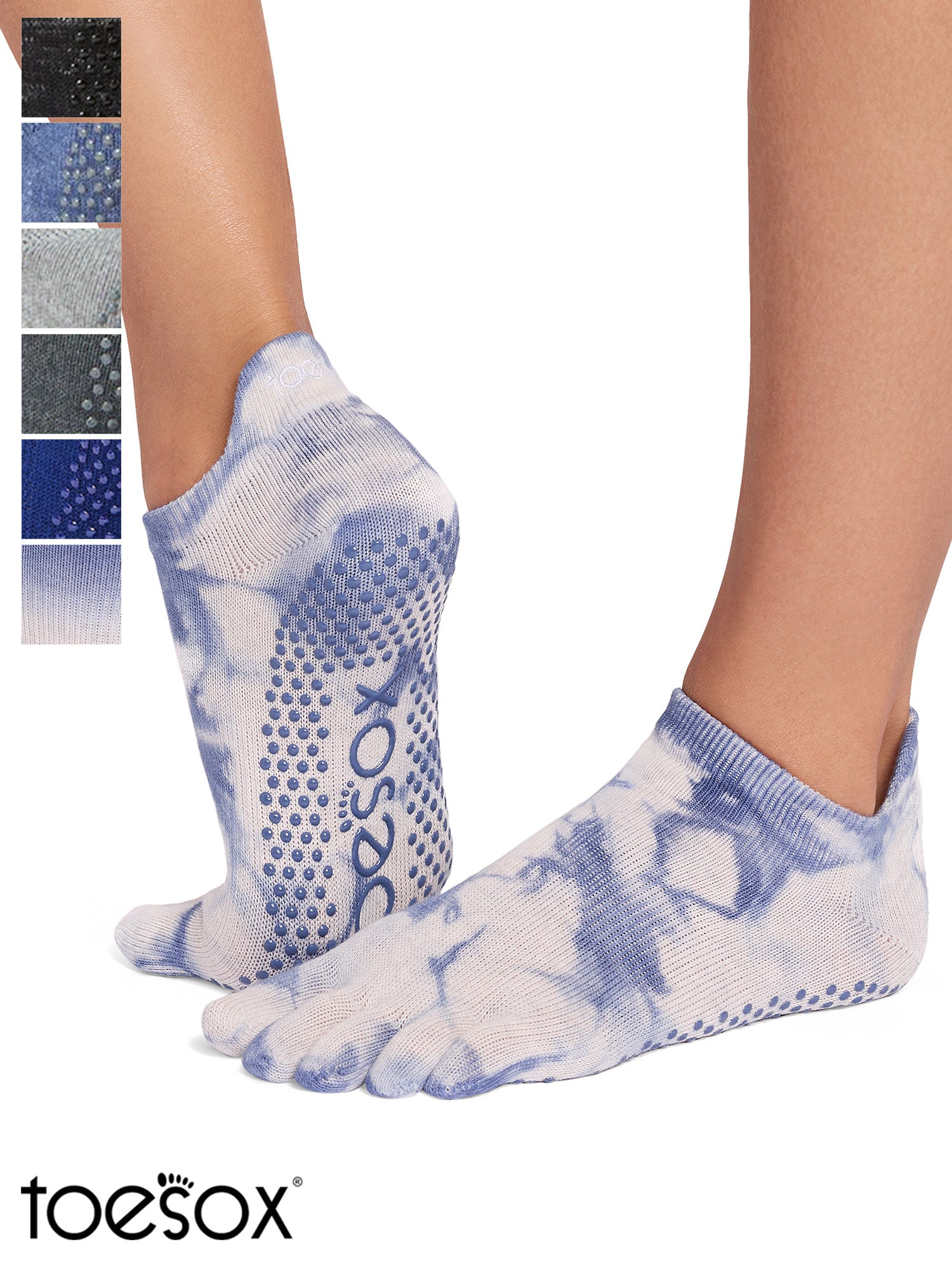 [ToeSox] Low Rise ローライズ（Full-Toe／つま先あり） グリップ ソックス ／ ヨガ ピラティス 滑り止め付 靴下 26SS_D2