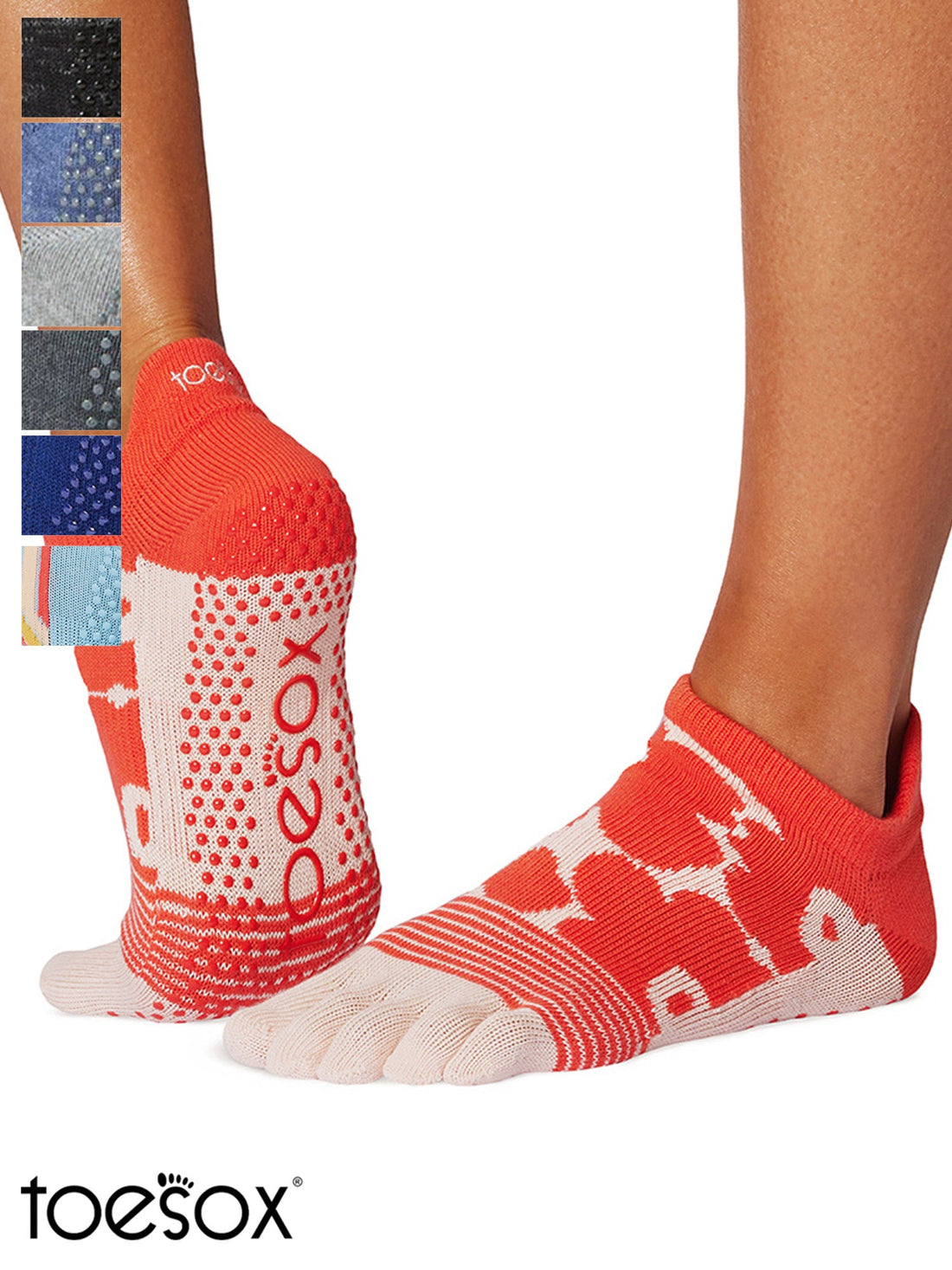 [ToeSox] Low Rise (Full-Toe) Grip Socks / Yoga Pilates Anti-Slip Socks 25SS_D2