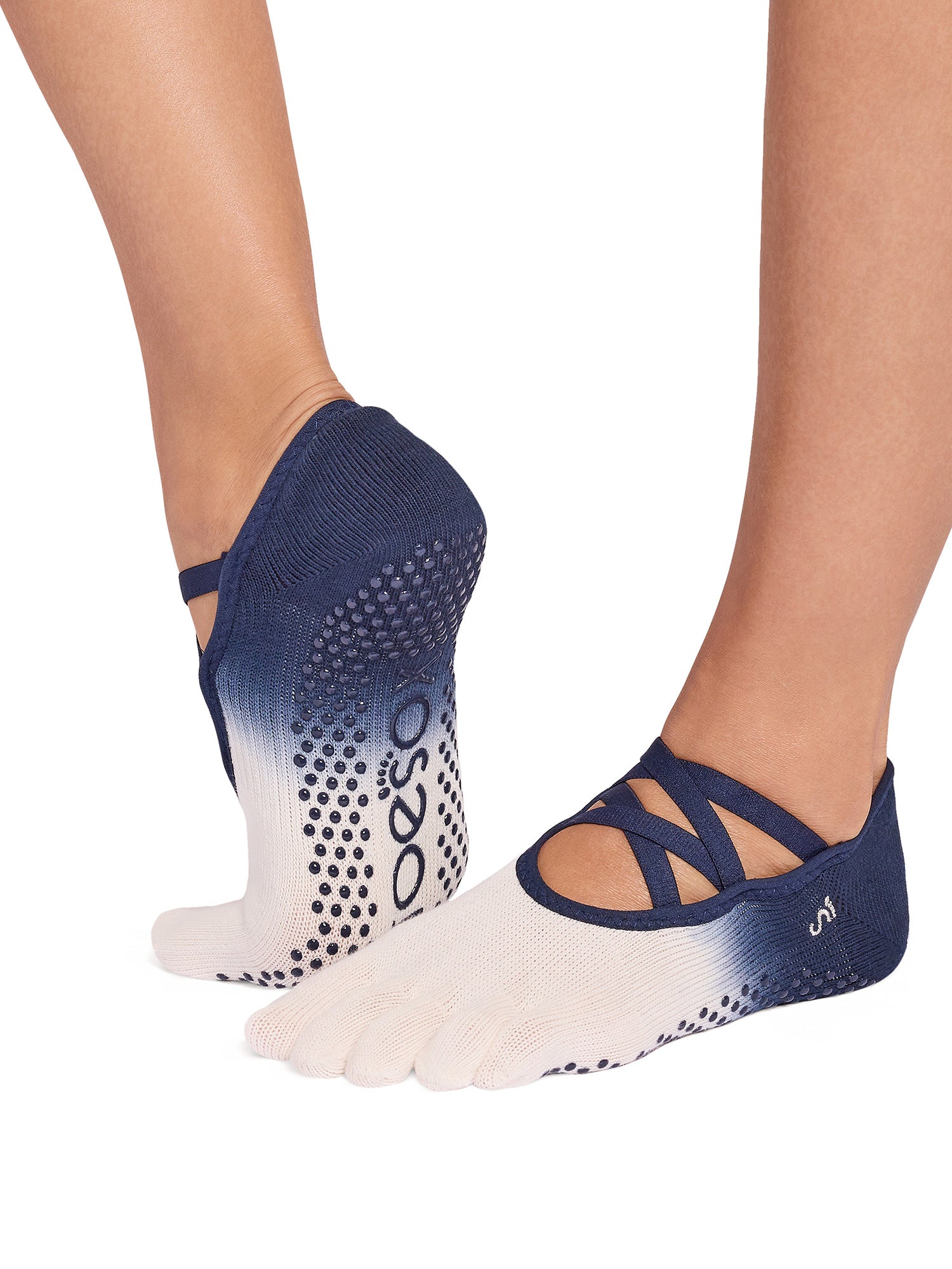 [ToeSox] Elle エル（Full-Toe／つま先あり） グリップ ソックス ／ ヨガ ピラティス 滑り止め付 靴下 26SS_D1