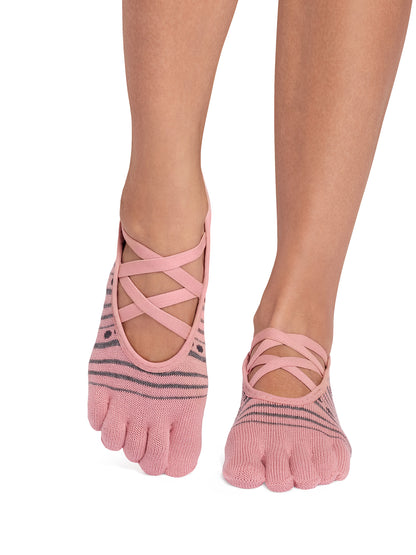 [ToeSox] Elle エル（Full-Toe／つま先あり） グリップ ソックス ／ ヨガ ピラティス 滑り止め付 靴下 26SS_D1