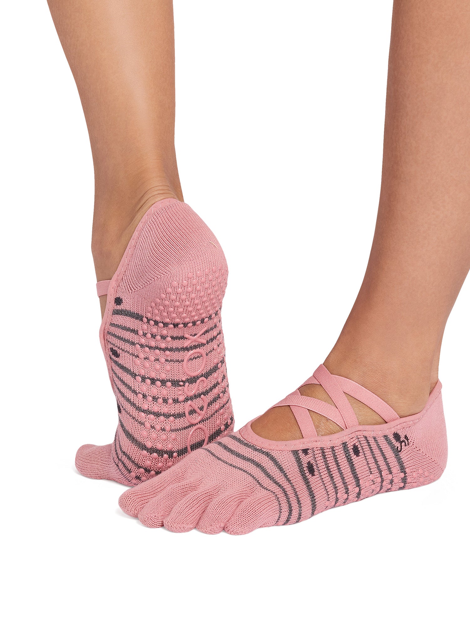 [ToeSox] Elle エル（Full-Toe／つま先あり） グリップ ソックス ／ ヨガ ピラティス 滑り止め付 靴下 26SS_D1