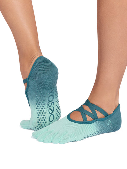 [ToeSox] Elle エル（Full-Toe／つま先あり） グリップ ソックス ／ ヨガ ピラティス 滑り止め付 靴下 26SS_D3