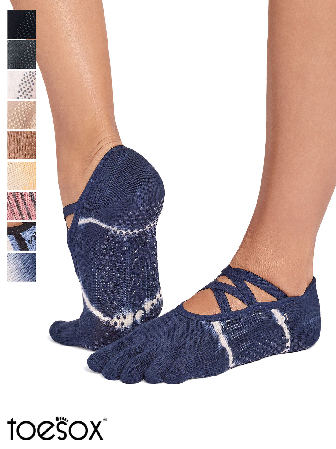 [ToeSox] Elle エル（Full-Toe／つま先あり） グリップ ソックス ／ ヨガ ピラティス 滑り止め付 靴下 26SS_D1