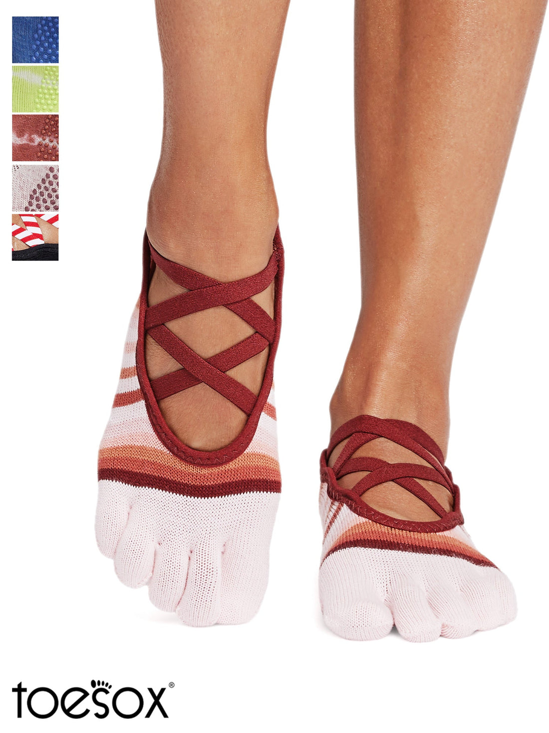 [SALE][ToeSox] Elle Full-Toe Grip Socks / Yoga Pilates Anti-Slip Socks [SOFF] 2501