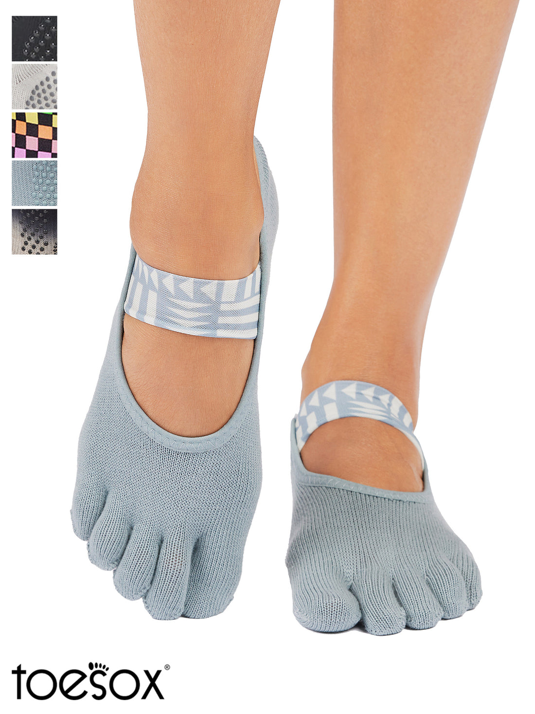 [ToeSox] Mia ミア（Full-Toe／つま先あり）グリップ ソックス ／ ヨガ ピラティス 滑り止め付 靴下 25FW_D1