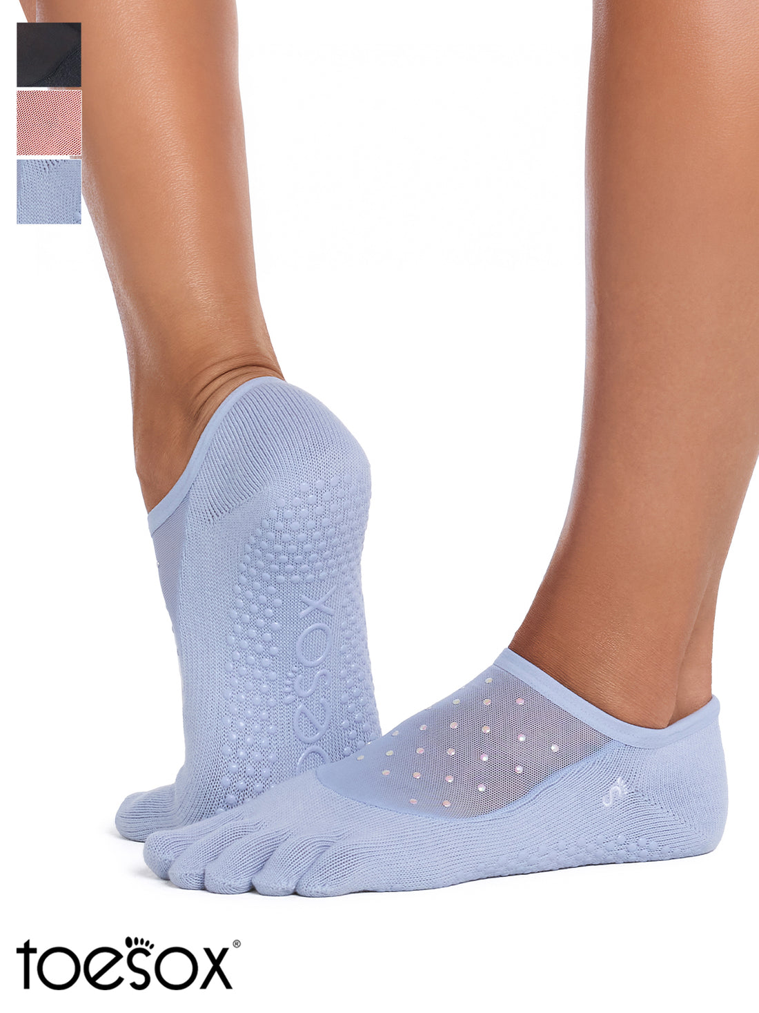[ToeSox] Luna ルナ（Full-Toe／つま先あり） グリップ ソックス ／ ヨガ ピラティス 滑り止め付 靴下-Puravida! プラヴィダ　ヨガ ピラティス フィットネスショップ