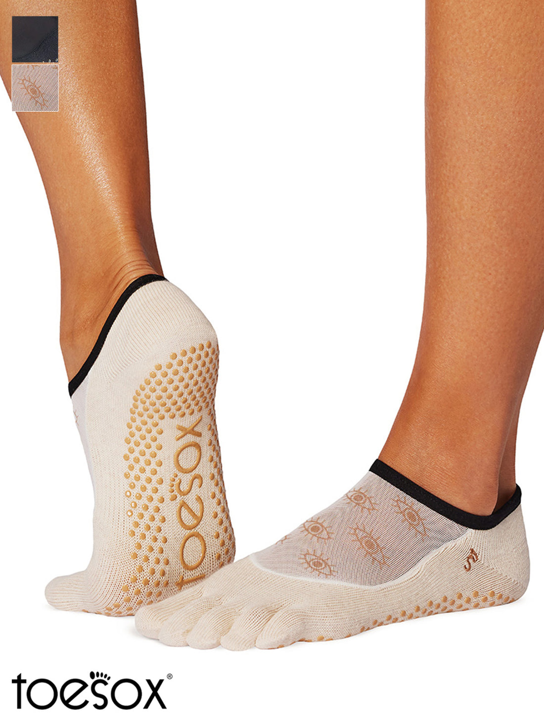 [ToeSox] Luna ルナ（Full-Toe／つま先あり） グリップ ソックス ／ ヨガ ピラティス 滑り止め付 靴下 25SS_D2