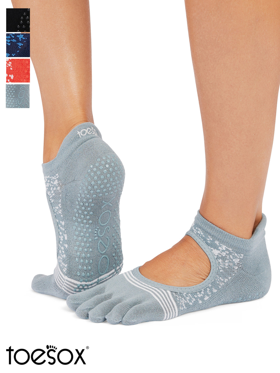 [ToeSox] Bellarina Tec ベラリナ テック（Full-Toe／つま先あり） グリップ ソックス ／ ヨガ ピラティス 滑り止め付 靴下 25FW_D1
