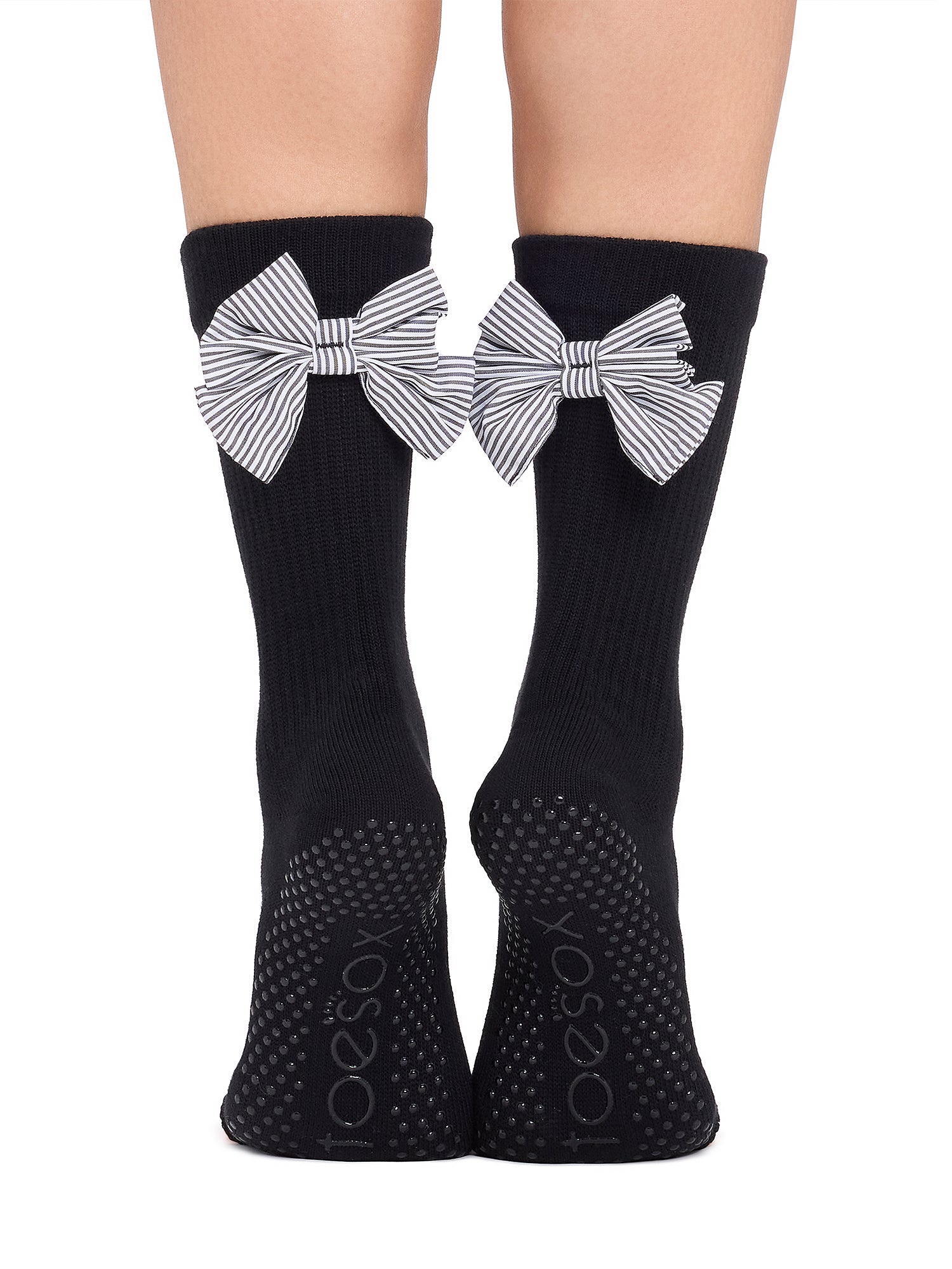 [ToeSox] Crew (Full-Toe) Grip Socks / Yoga Pilates Socks with Anti-Slip Crew Length 25SS_D2