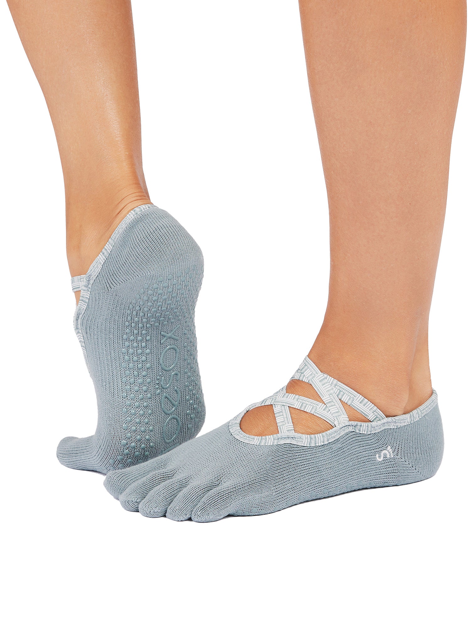 [ToeSox] Elle Tec Full-Toe Tech Grip Socks / Yoga Pilates Anti-Slip Socks 25SS_D2