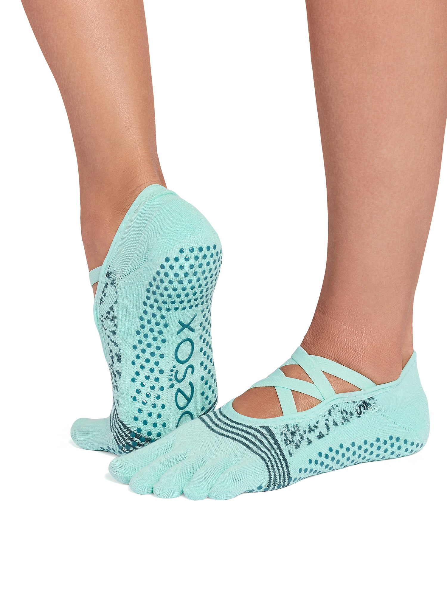 [ToeSox] Elle Tec エル テック（Full-Toe／つま先あり） テック グリップ ソックス／ ヨガ ピラティス 滑り止め付 靴下 26SS_D3