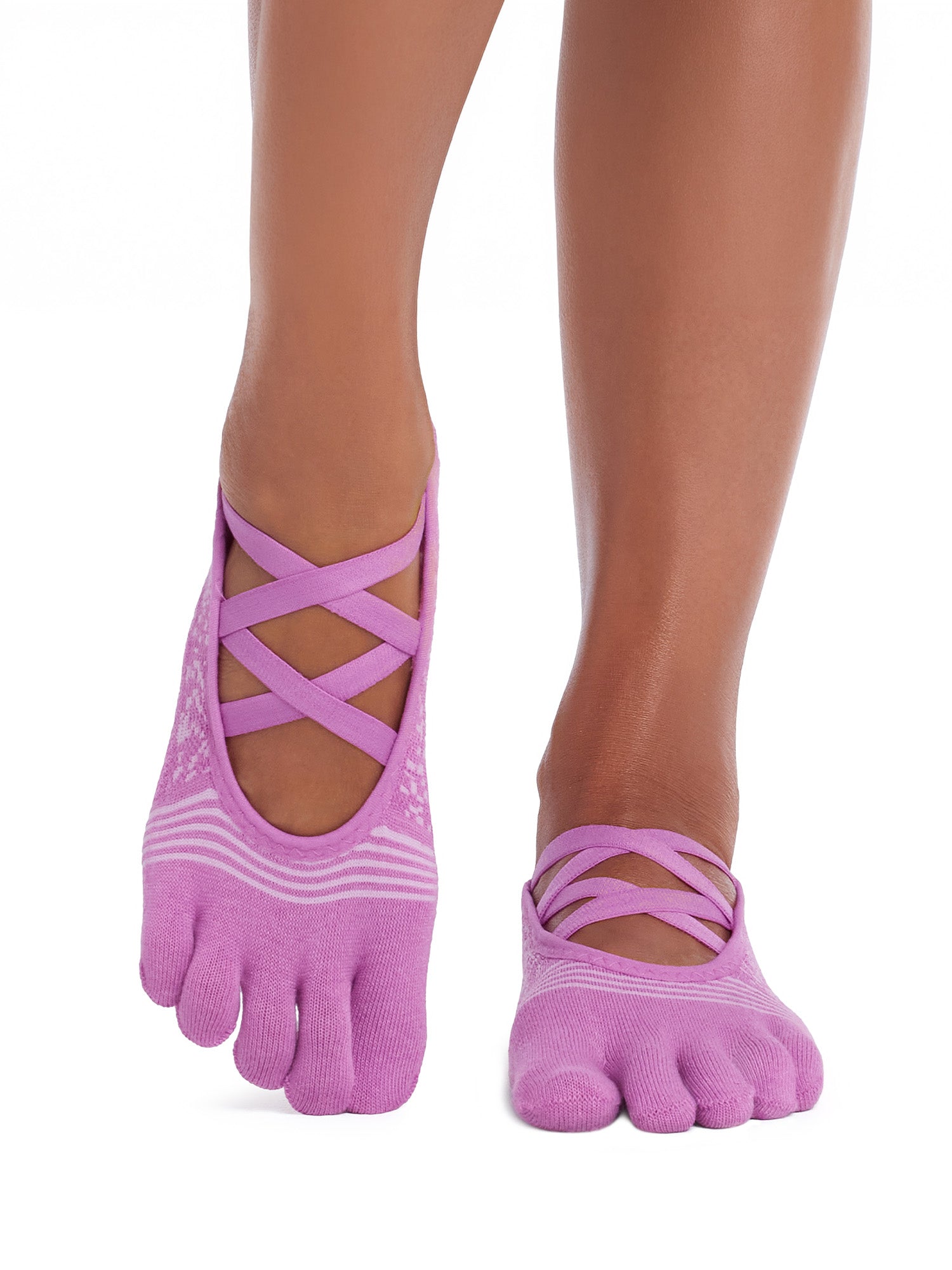 [ToeSox] Elle Tec エル テック（Full-Toe／つま先あり） テック グリップ ソックス／ ヨガ ピラティス 滑り止め付 靴下 26FW_D1