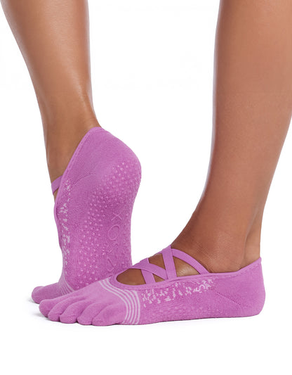 [ToeSox] Elle Tec エル テック（Full-Toe／つま先あり） テック グリップ ソックス／ ヨガ ピラティス 滑り止め付 靴下 26FW_D1