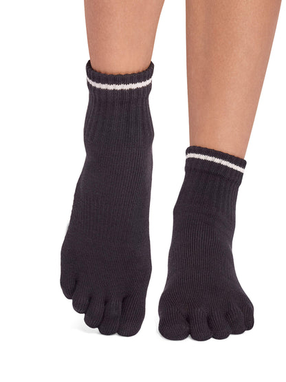 [ToeSox] Melody (Full-Toe) Grip Socks / Yoga Pilates Non-slip Socks Crew Length 25SS_D2