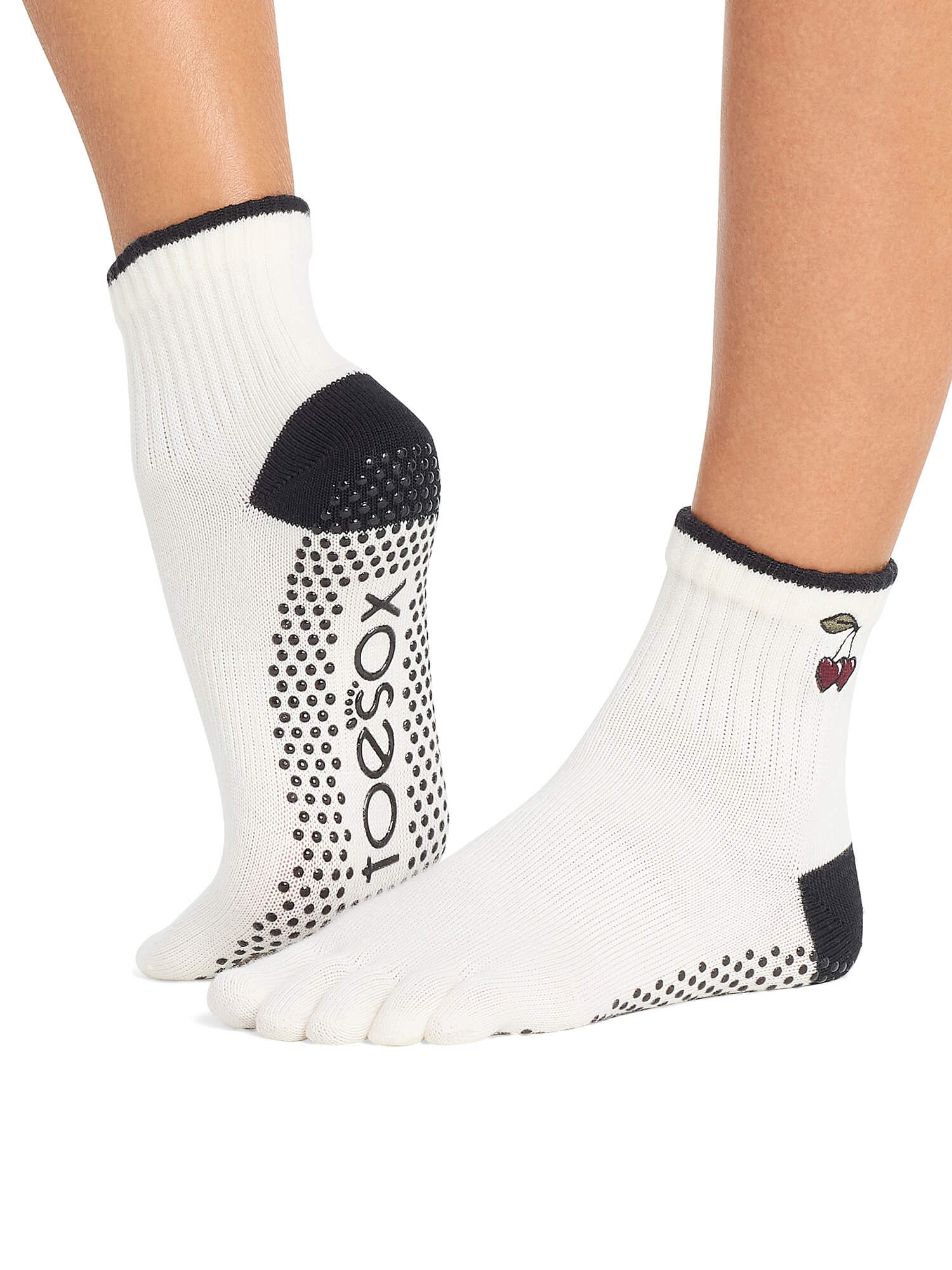 [ToeSox] Melody (Full-Toe) Grip Socks / Yoga Pilates Non-slip Socks Crew Length 25SS_D2
