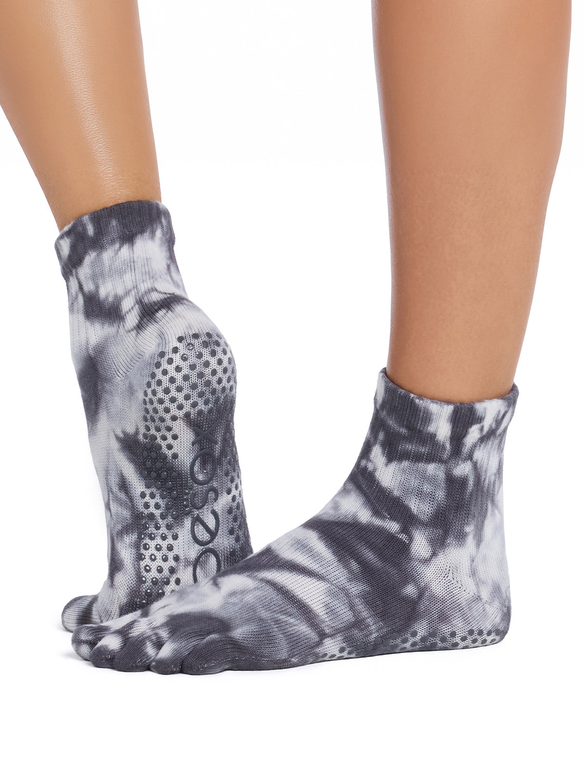 [ToeSox] Melody メロディー（Full-Toe／つま先あり） グリップ ソックス／ ヨガ ピラティス 滑り止め付 靴下 クルー丈 26FW_D2