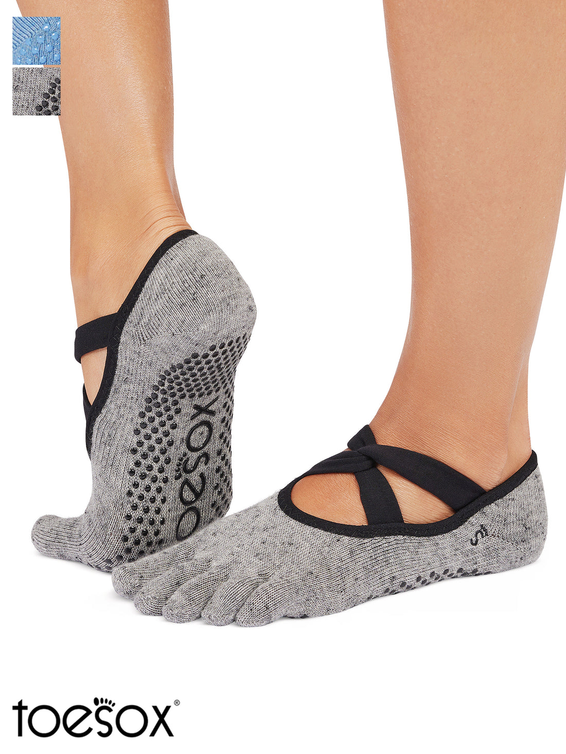 [ToeSox] Ivy アイビー（Full-Toe／つま先あり） グリップ ソックス ／ ヨガ ピラティス 滑り止め付 靴下 25FW_D2