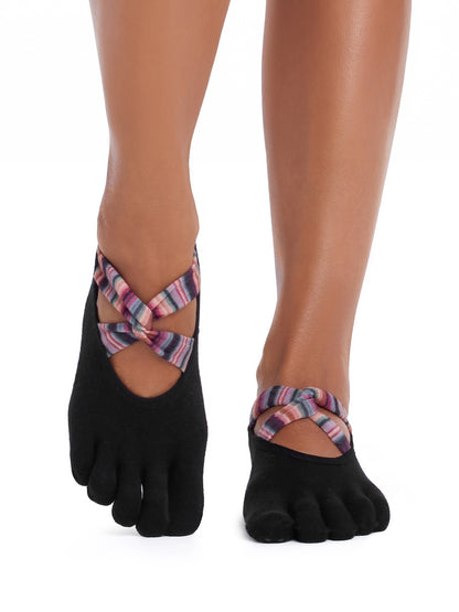 [ToeSox] Ivy Ultra Fine Knit アイビー ウルトラファインニット（Full-Toe／つま先あり） グリップ ソックス ／ ヨガ ピラティス 滑り止め付 靴下 26FW_D2